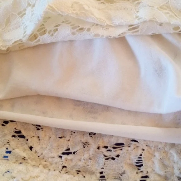 Zara lace embroidered crochet spaghetti strap crop top - Picture 5 of 8